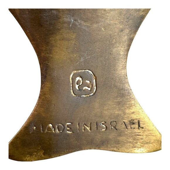 Vtg Brass Fish Shape Dish Trinket Tray Ashtray Made In Israel Mid Century Modern - Picture 3 of 5